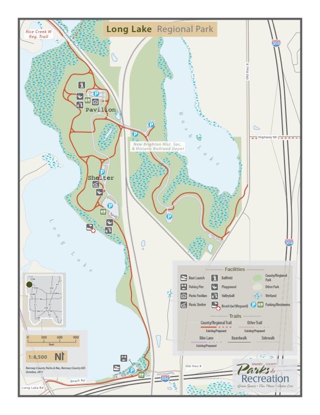 Long Lake Park Map